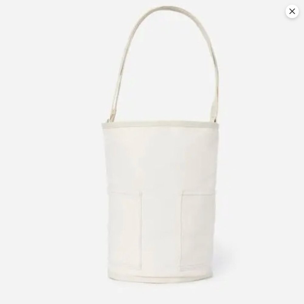LIKE NEW Everlane Lantern Bag, Natural Canvas
